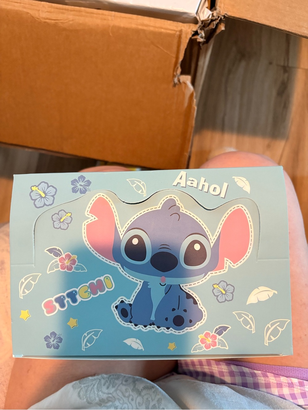 Aahol Blue Stitch Cartoon 6 different figurines in blind box